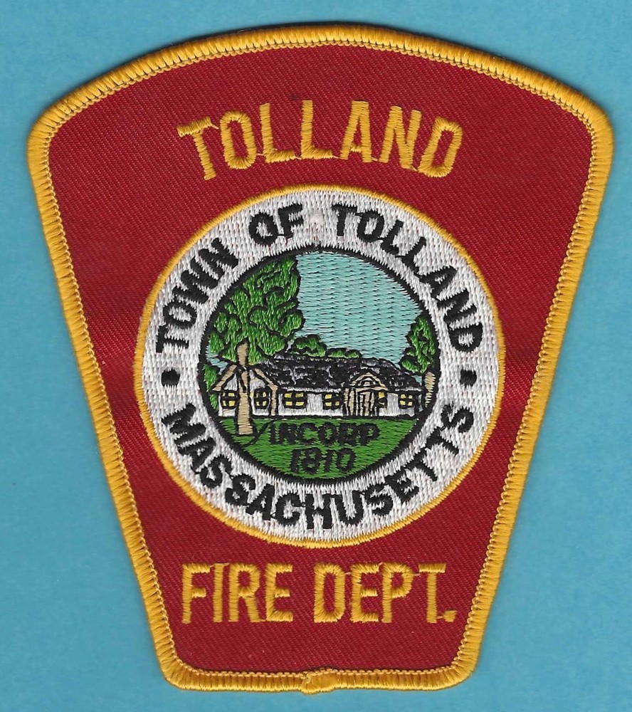 TOLLAND MASSACHUSETTS FIRE RESCUE PATCH