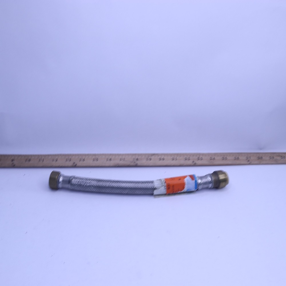 SharkBite 3/4" x 3/4" FIP x 12" Braided Stainless Steel Water Heater Connector