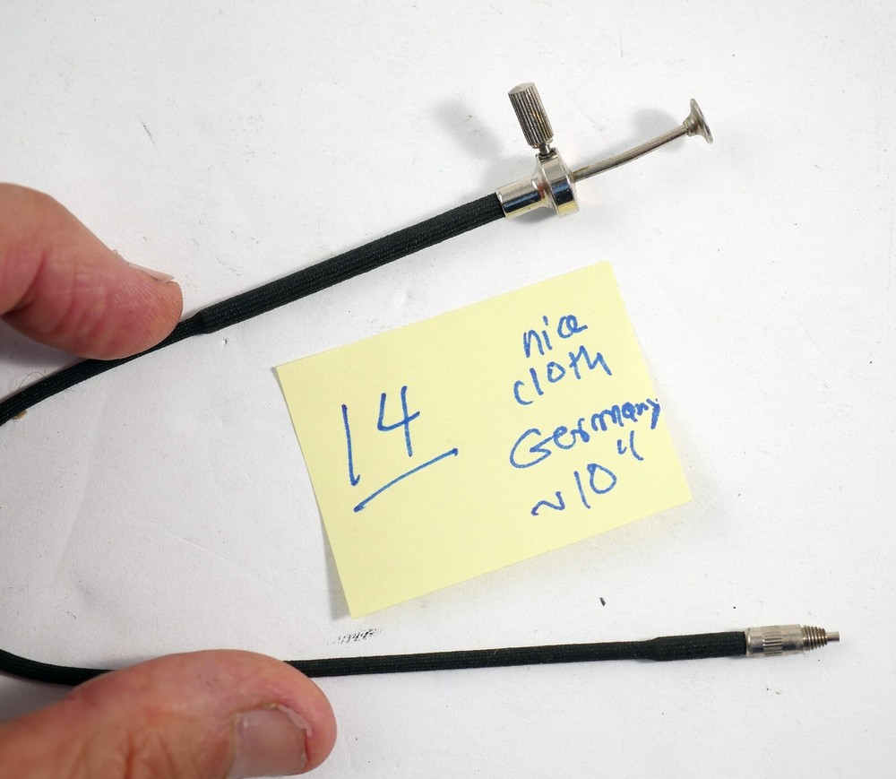 Camera mechanical cable release ~ Cloth ~10" Made in Germany Nice -  #14