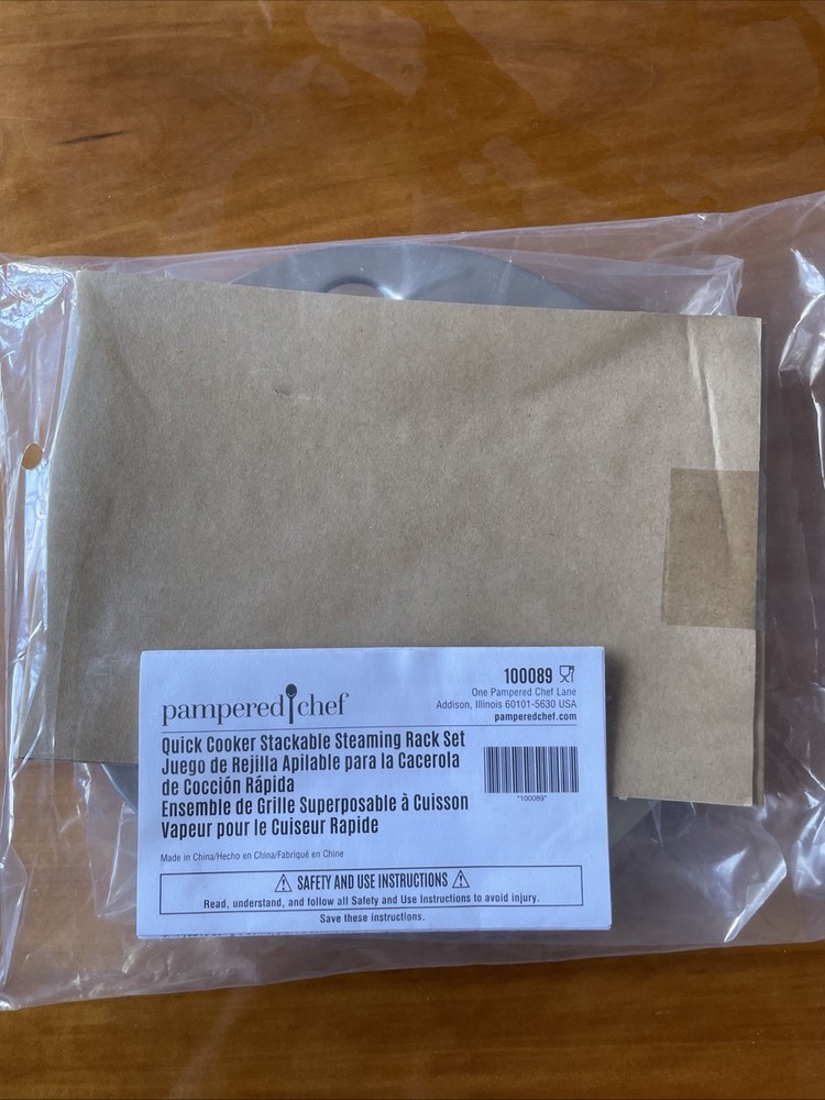 New - Pampered Chef Quick Cooker Stackable Steaming Rack 100089
