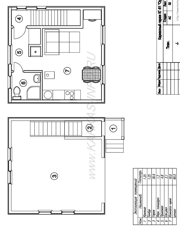Construction Drawings/ DESIGN / PLANS / Oregon Frame Garage.
