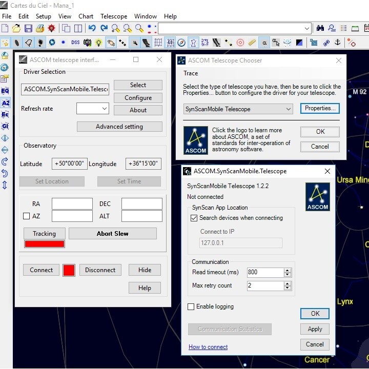EQDirFi - WiFi Adapter for Skywatcher ORION