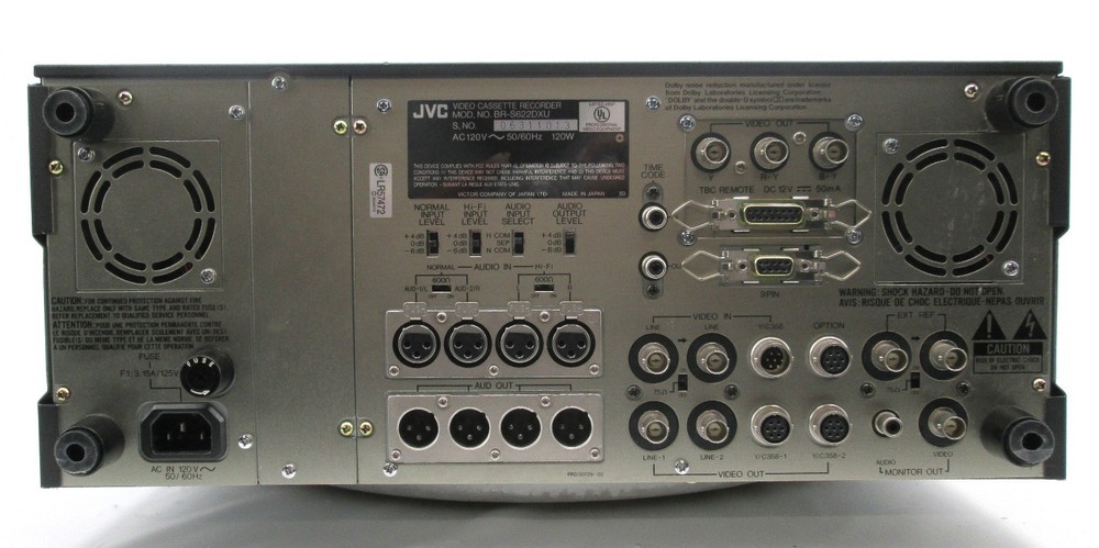 JVC BR-S622DXU S-VHS Recorder/Player Editing Deck