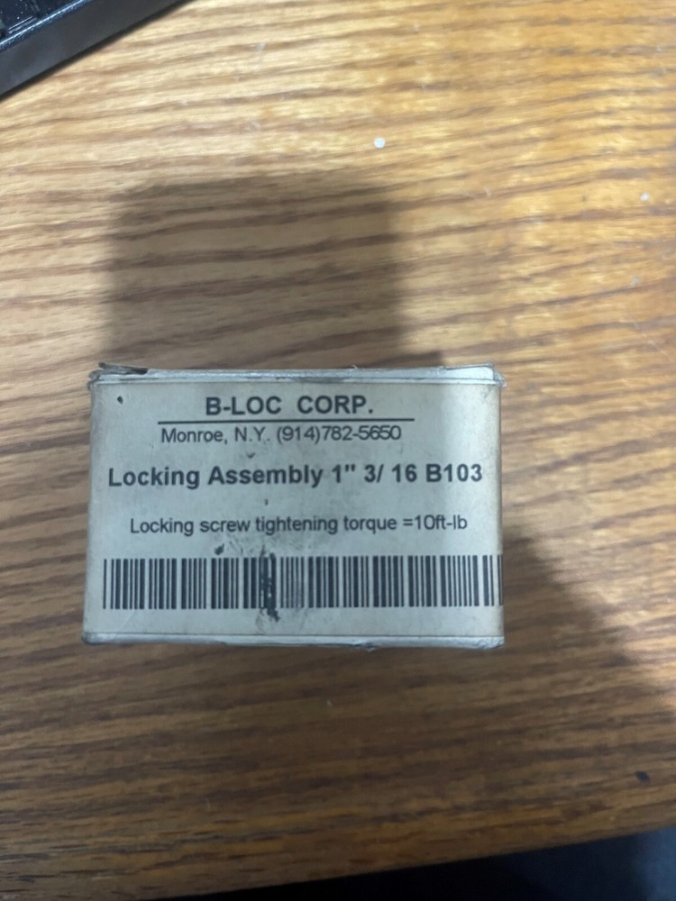 NEW B-LOC CORP B103 LOCKING ASSEMBLY 1" 3/16 B103