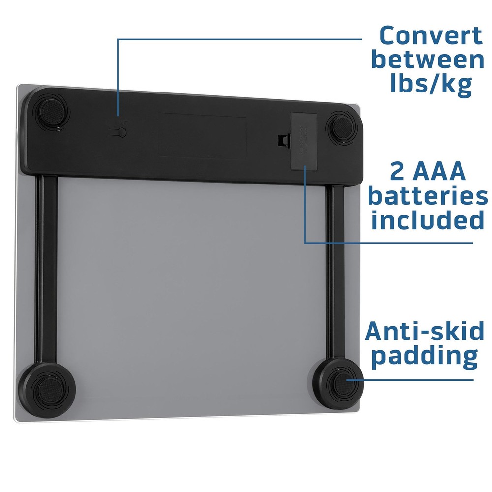 Health o meter Extra Wide Platform Digital Bathroom Scale Advanced Technology