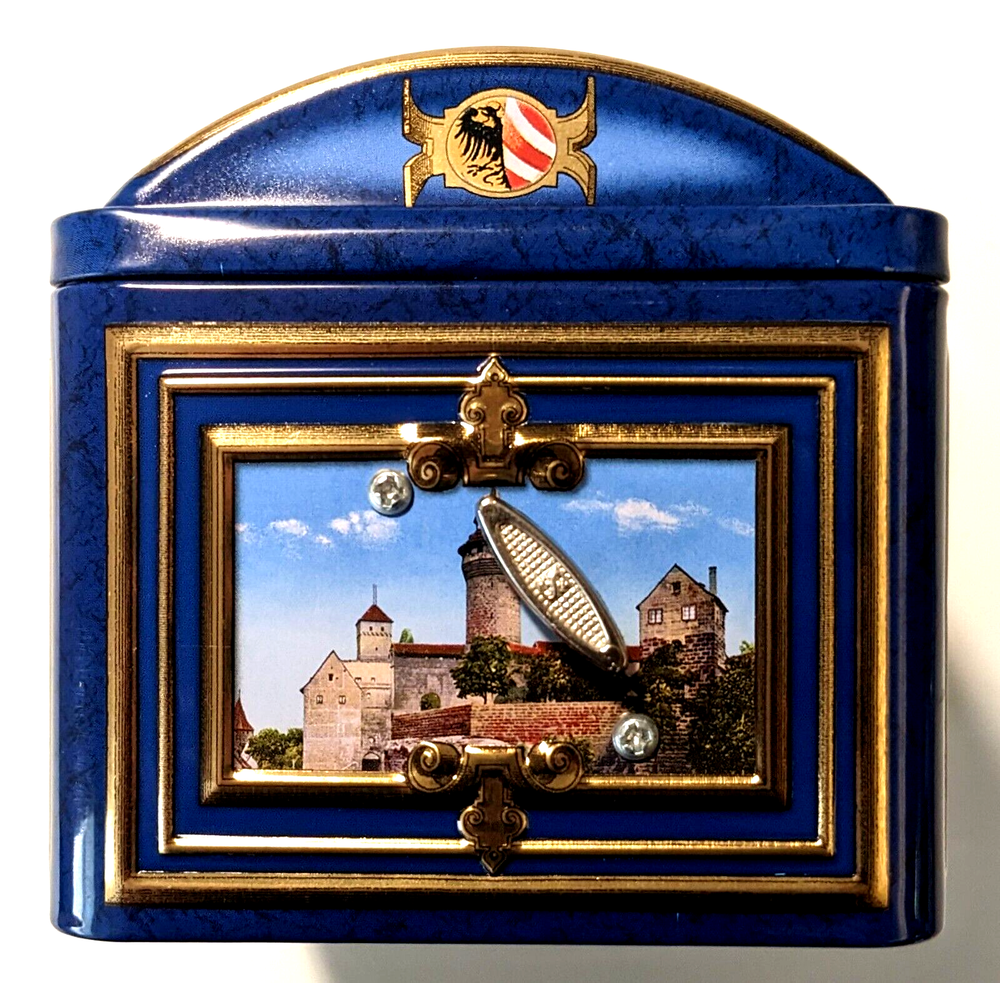 GOTTFRIED WICKLEIN Cookie Tin Chest Music Box