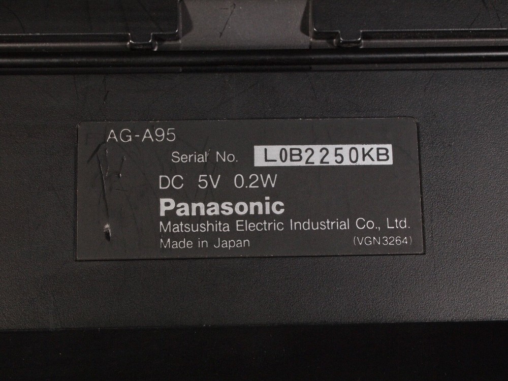 Panasonic Video Editing Controller AG-A95 for AG-1960 VCR’s ?Others