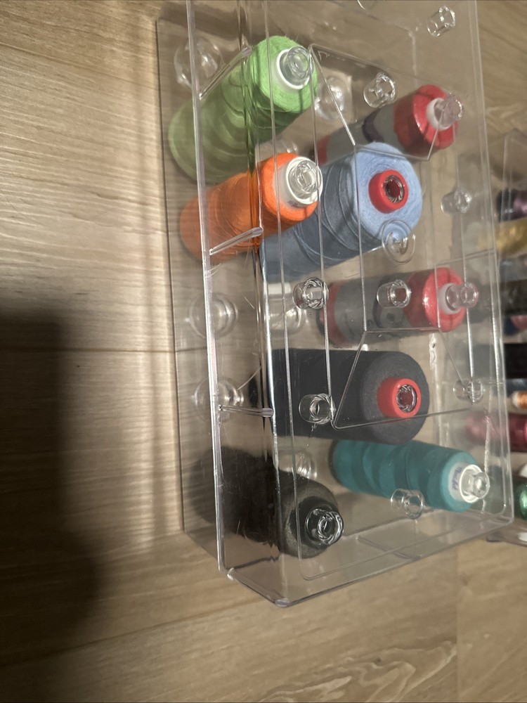 Spools Of Rayon, 17, Some Metallic And Polyester Thread, 8, With Cases