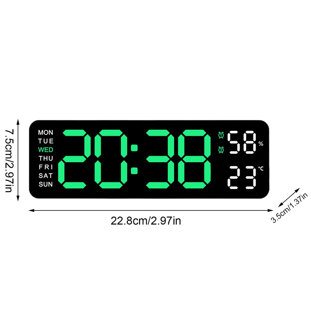 Large Digital Wall Clock Electronic Rectangular LED Display Wall Clock amazing