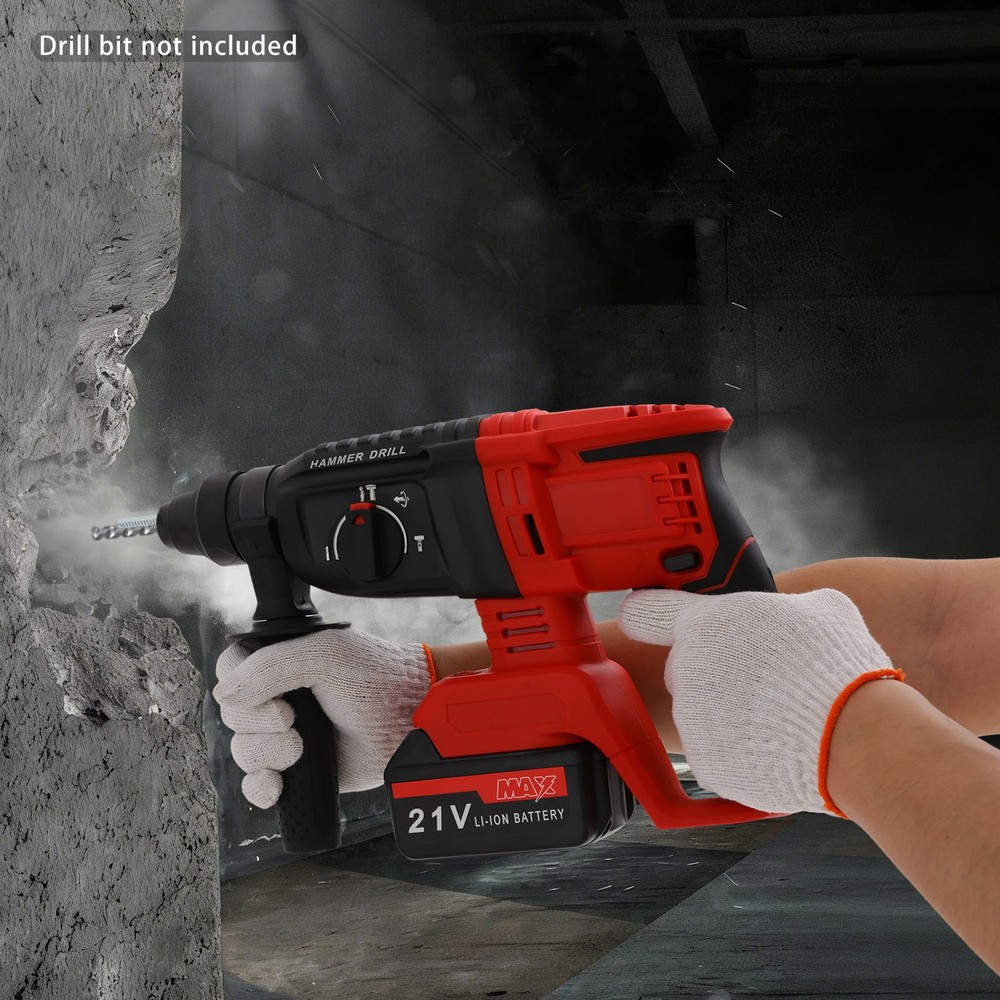 800W Hammer Drill, 110V Battery-powered Hammer Drill, Hammer Drill With 4 Modes