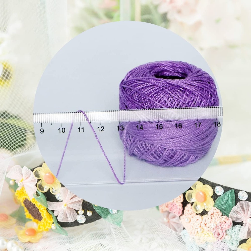 20 Pack Soft Classic Crochet Thread 100% Cotton Cornflower Blue