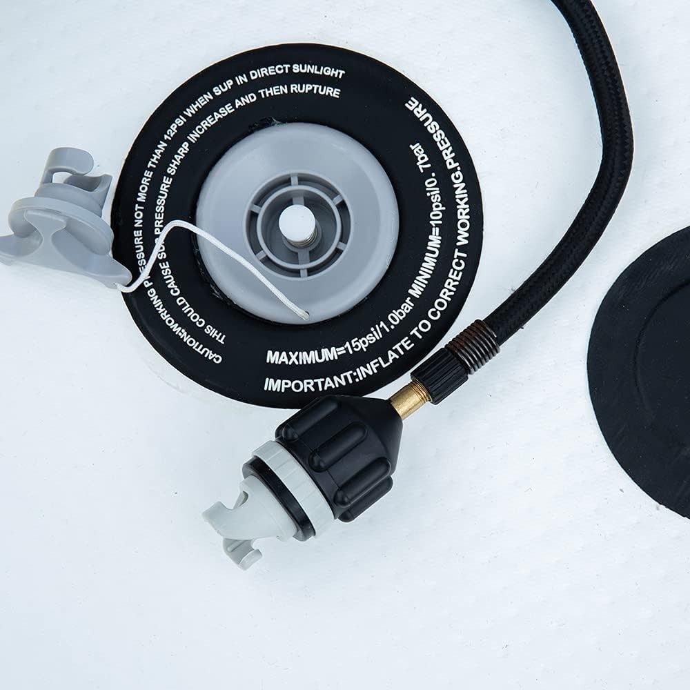 Neoprene Inflatable Board Pump Adapter - Compatible with Schrader Valves