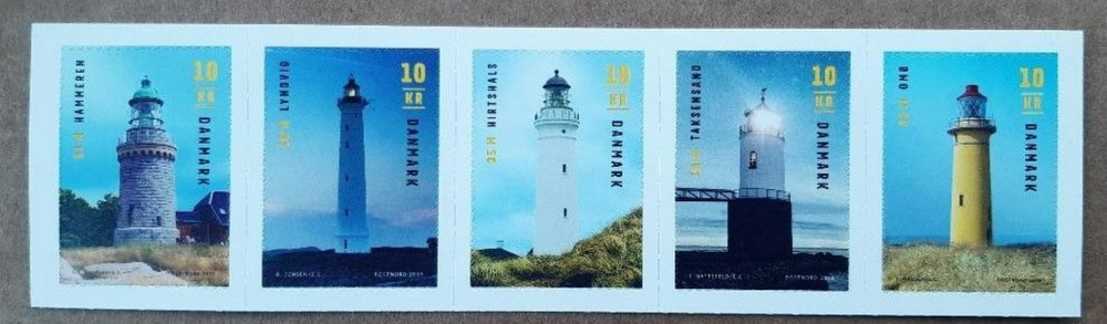 DENMARK 2019 ARCHITECTURE Structures LIGHTHOUSES - MNH