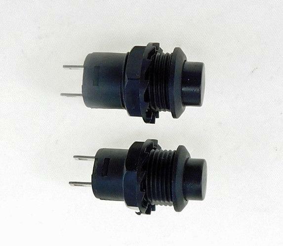 2 Pack SPST Latching Off-On Push Button Switch Black LATCH32731BK
