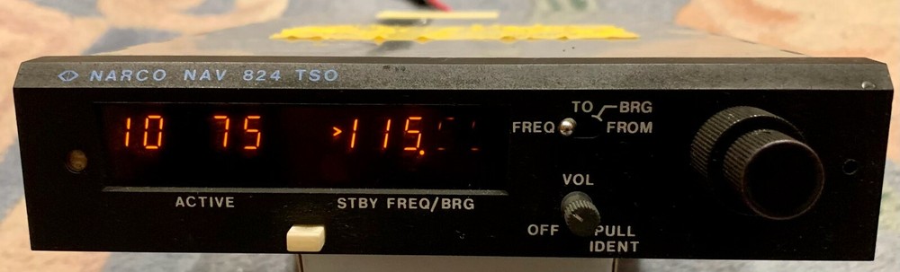 Narco NAV 824 TSO - Bad Display - Otherwise Working When Removed
