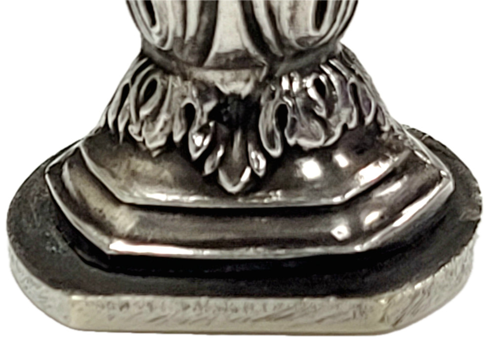 Antique Solid Silver 80% Hand Seal Stamp Unused