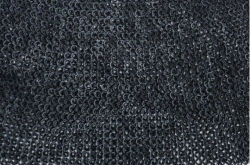 2 Black SHEET Set/ChainMail Sheet Round Riveted Flat Washer Rings 10mm