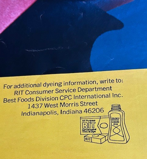 VERY OLD PAMPLET BY DYE-CRAFT "RIT DYES" INCLUDES MANY PATTERNS
