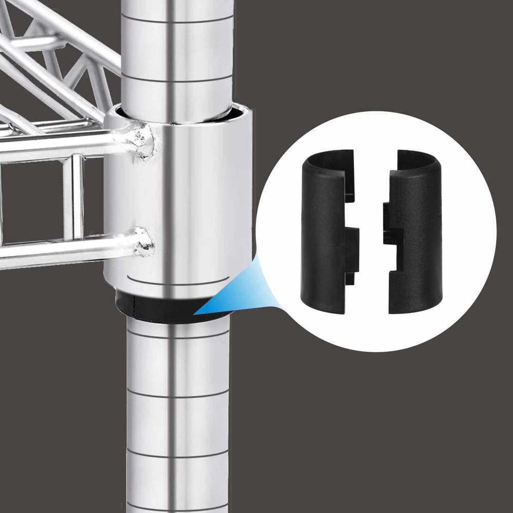 Wire Shelf Clips Plastic Shelf Lock Clip For 25mm Posts