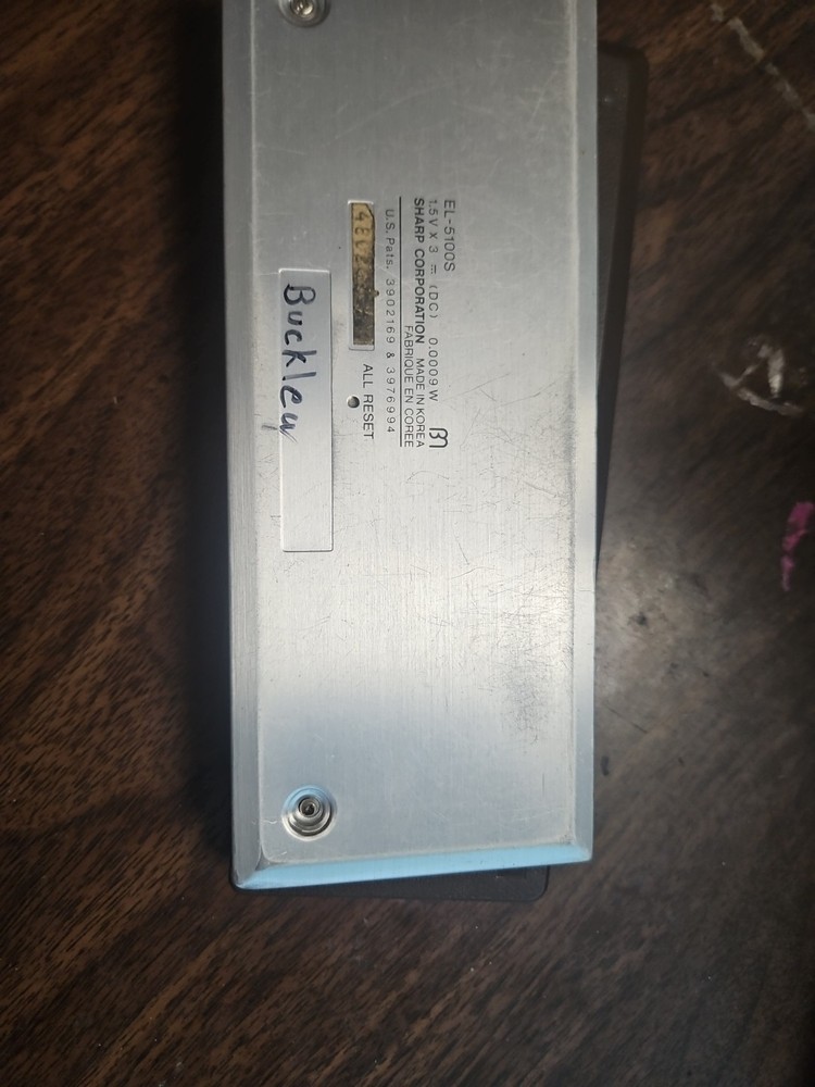 Vintage SHARP EL-5100S Scientific Calculator Tested Small Display Problem