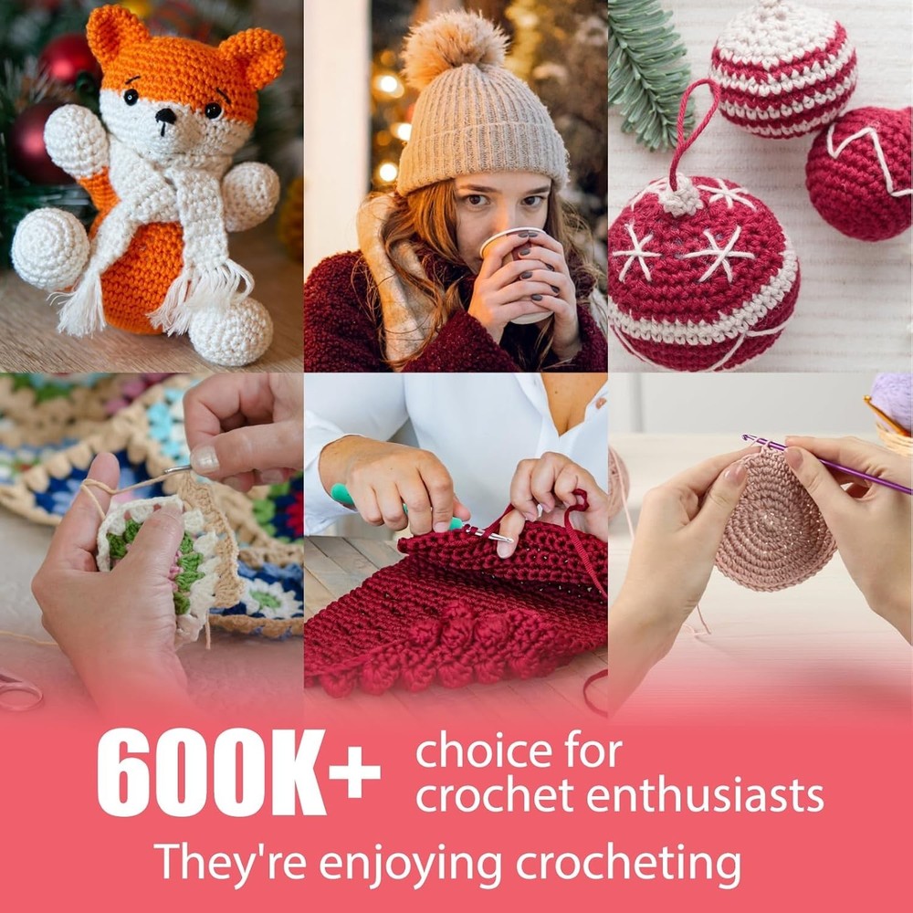 Complete Crochet Kit - 85-Piece Hooks Set with Case
