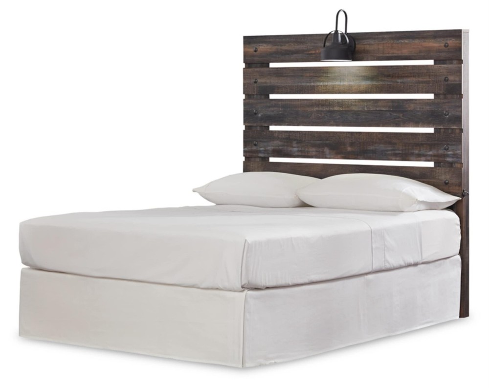 Signature Design by Ashley Drystan Full Slat Panel Headboard with Sconce