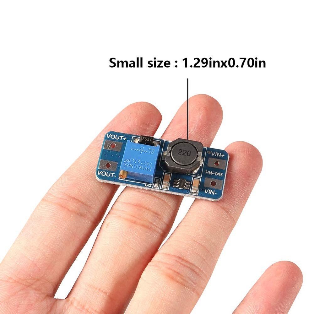 5PCS MT3608 DC-DC Step Up Boost Power Converter 2A Module Adjustable Step Up ...