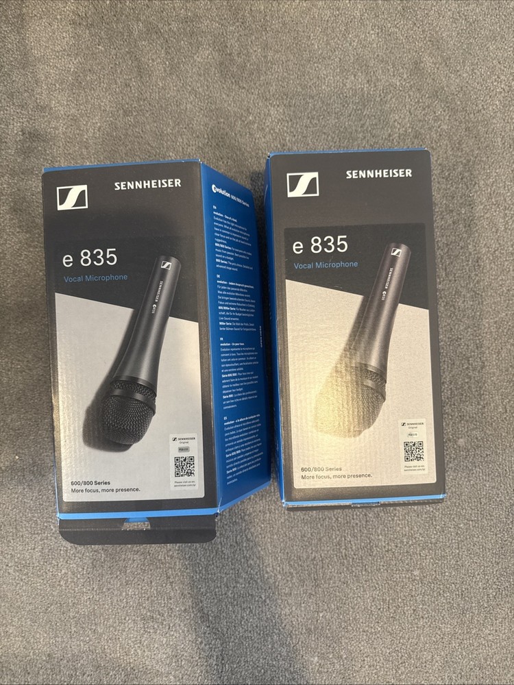 Sennheiser E835 Dynamic Cardioid Vocal Microphone, Professional Live Wired