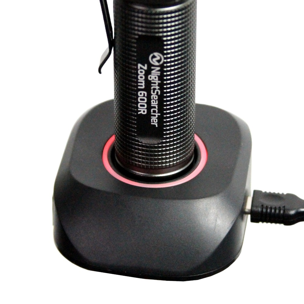 Nightsearcher Zoom 600R Rechargeable Security Torch Light