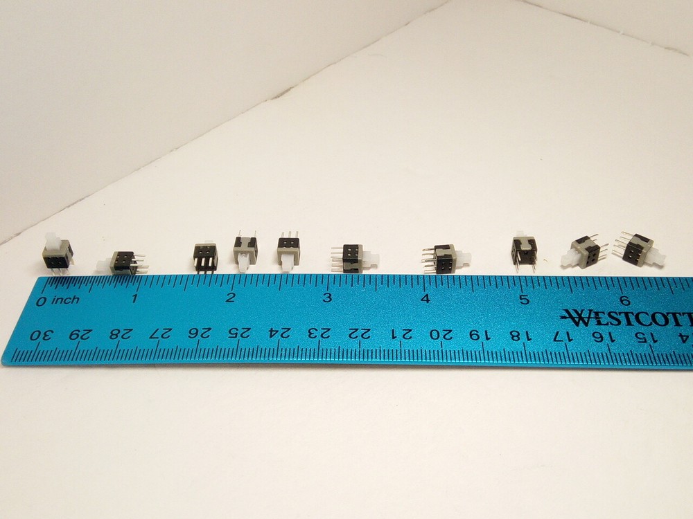 10X Pack Lot 5.8mm 6 Pins Mini Push Clicker Button Power Switch Self Locking PC