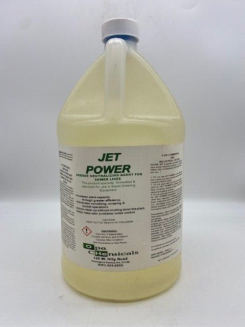 JET POWER GREASE NEUTRALIZER FOR SEWER LINES