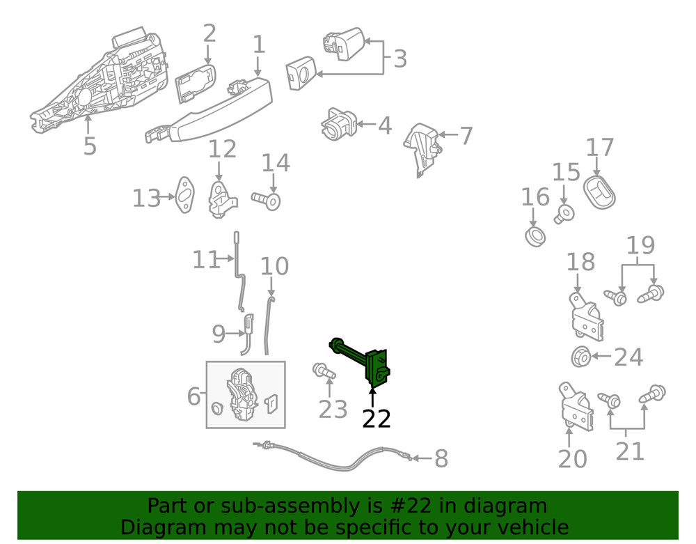 Genuine GM Front Door Check Assembly 39029705