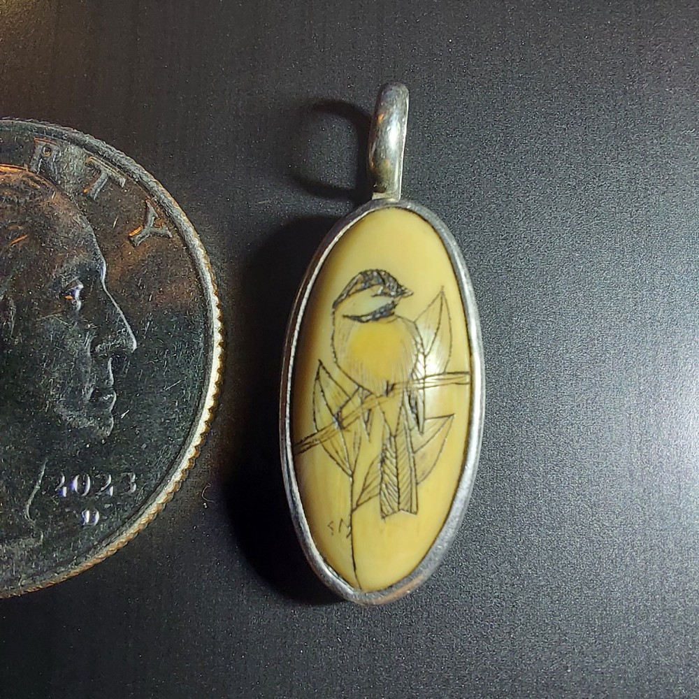 Etched Pendants Nature Theme Bird Deer