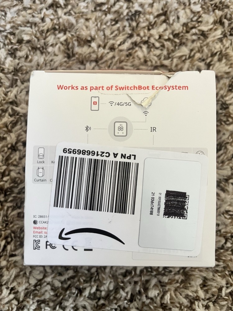 SwitchBot Hub 2 White Smart IR Remote Built-in Meter Wireless Smart Home Hub