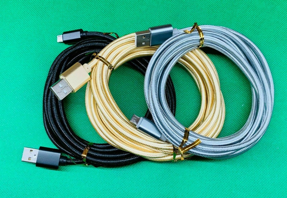 LOT 3/6/10Ft Micro USB 3.0 Fast Charger Data Sync Cable Cord LG HTC Android