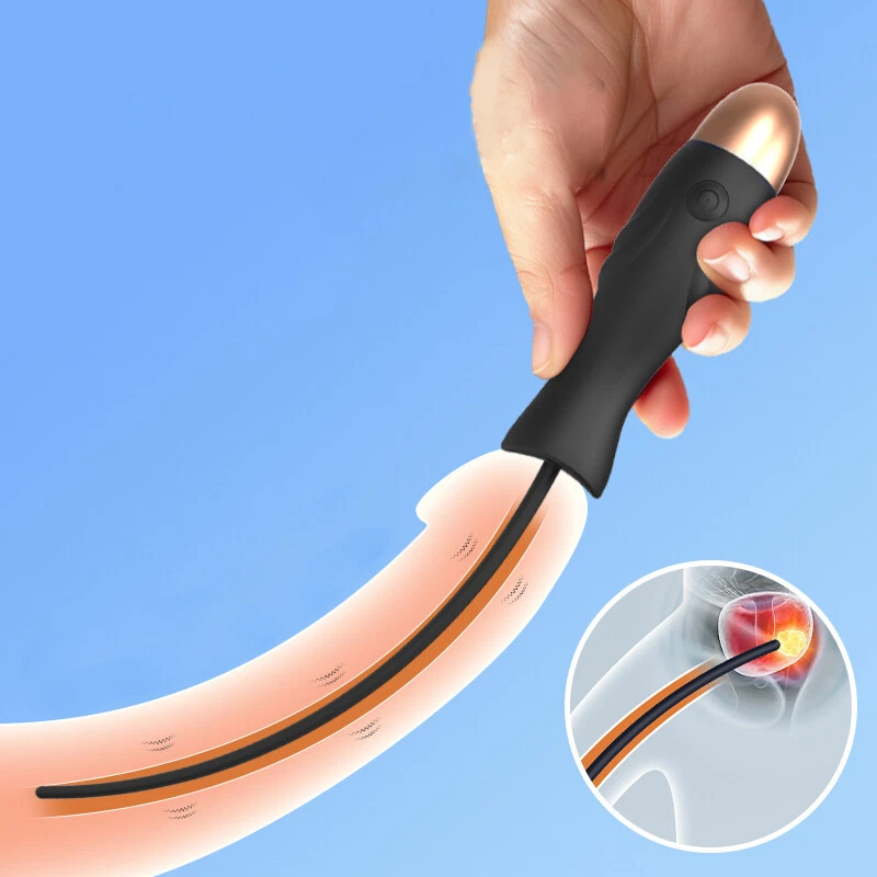 10 Speed Men E-Stim Urethral Plug Dilator Electric Penis Plug Stretcher Enhancer