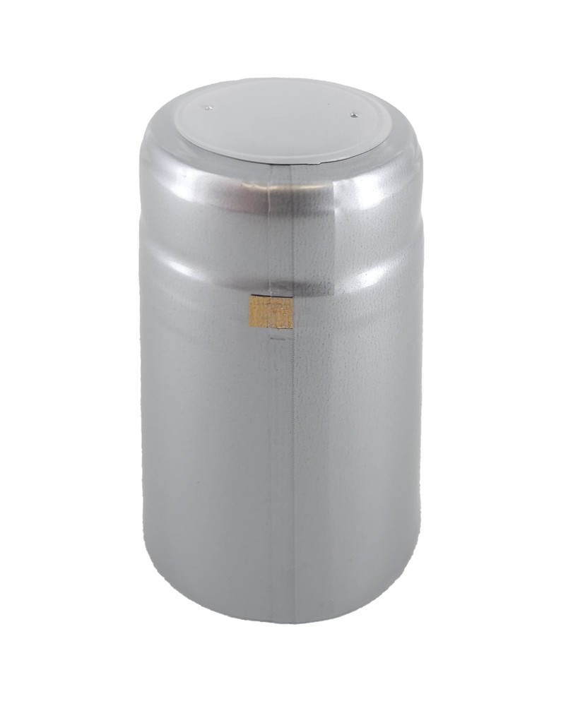 Silver PVC Shrink Capsules - 30 Per Bag