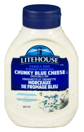 Litehouse Chunky Blue Cheese Dressing and Dip, 591mL