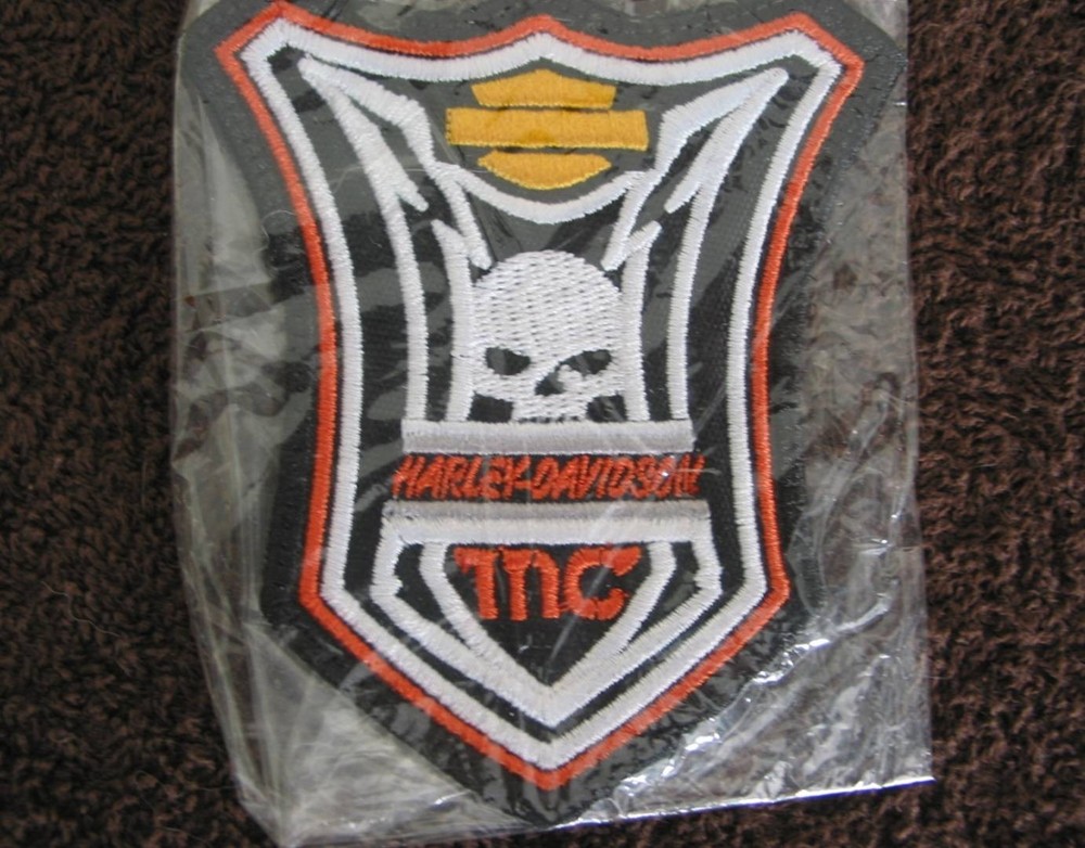 Harley Davidson  Skull  Bar & Shield  M/C Patch / Emblem