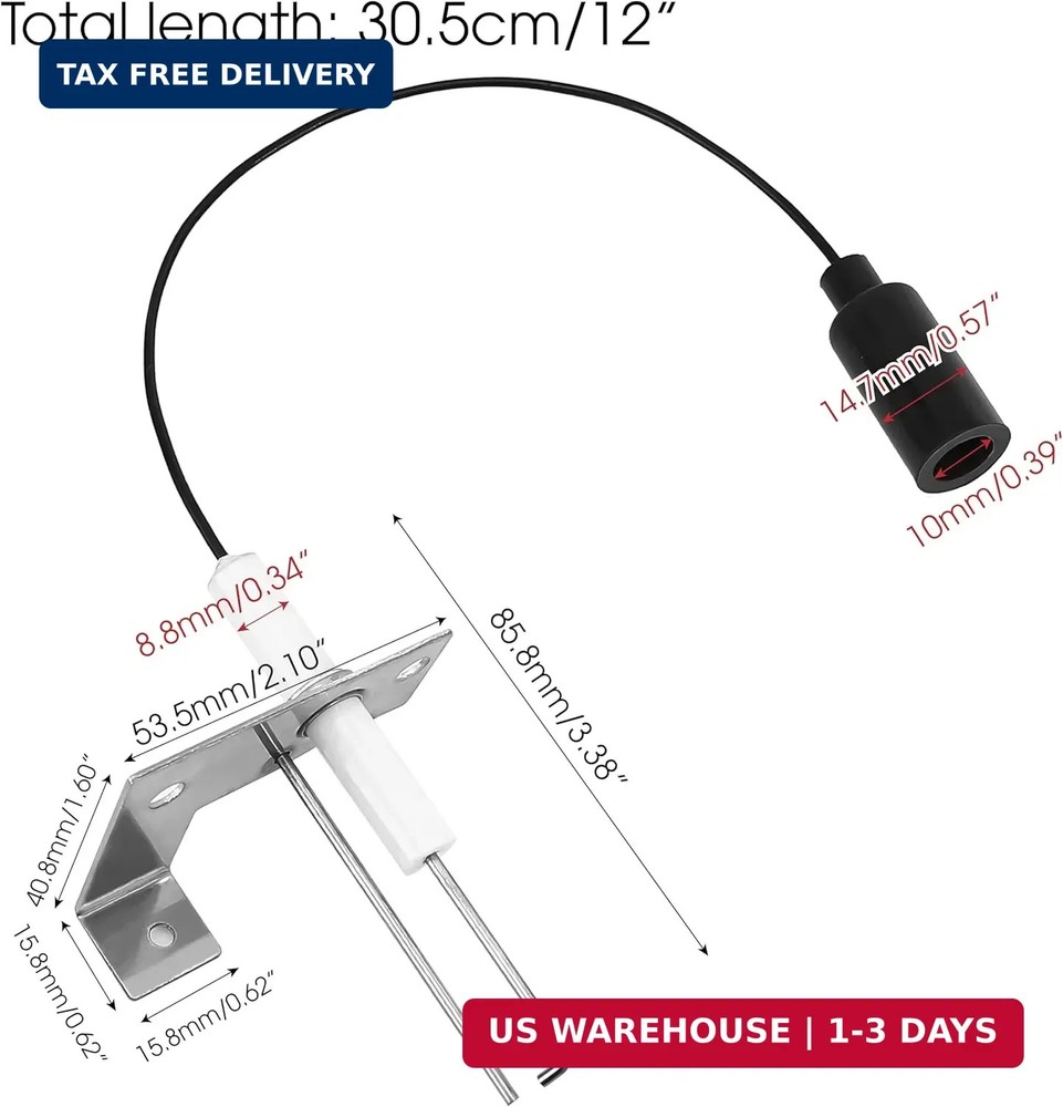 Hot Water Heater Igniter Replacement Part for Atwood 93868 Models, Spark & Senso