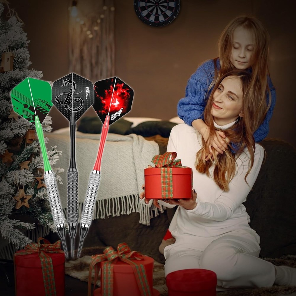 Customize Your Game: 18 Soft Tip Darts Set with Versatile Replacement Shafts