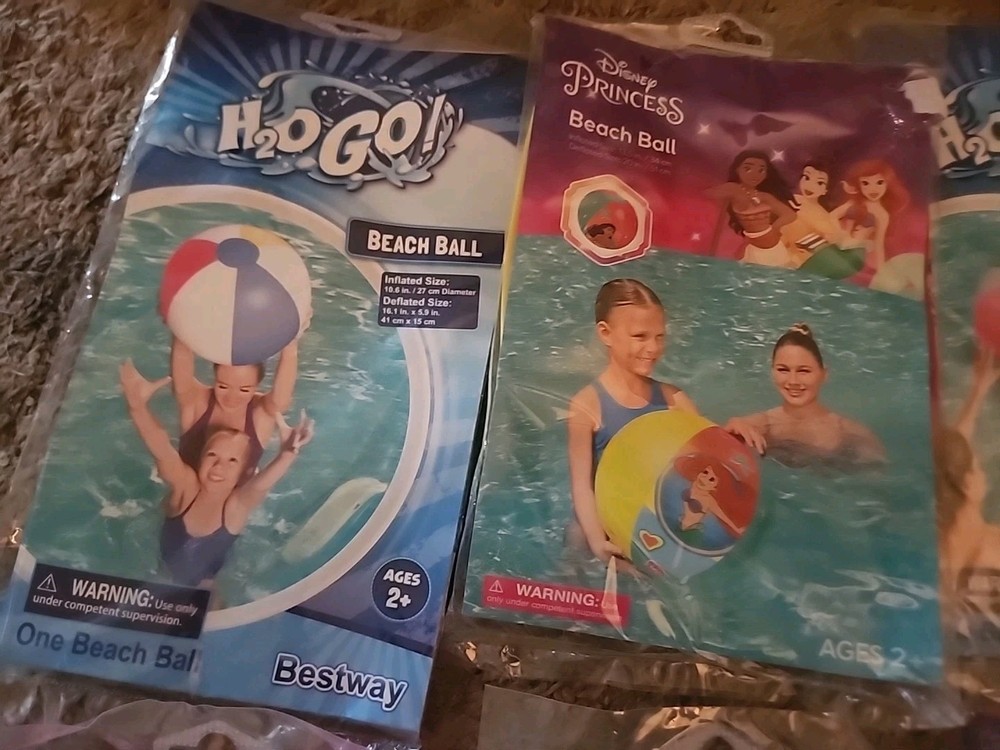 6 Pack Pool raft, Ball, abd Tube Set
