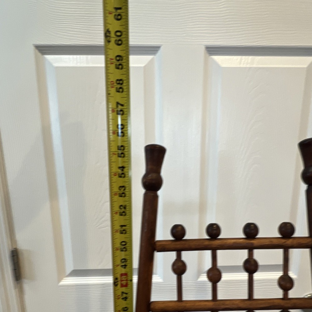 Wooden Display Easel with Decorative Spindles and Knobs, Approx. 60" Tall