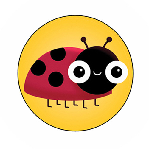 LADYBUG pin button badge spotted insect cute nature