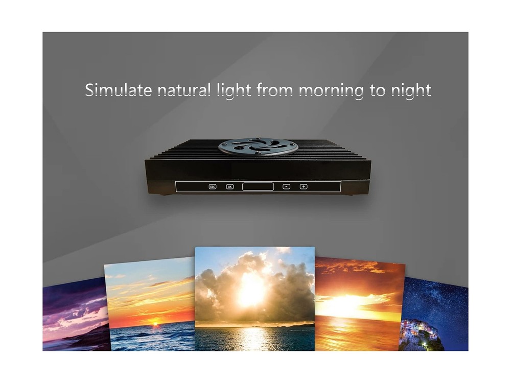Aquarium Light - 95 Watt Sunrise Sunset Moonlight, Group Control Program Cora...