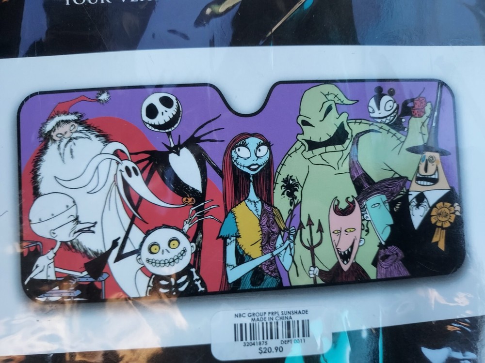 Nightmare Before Christmas Windshield Shade
