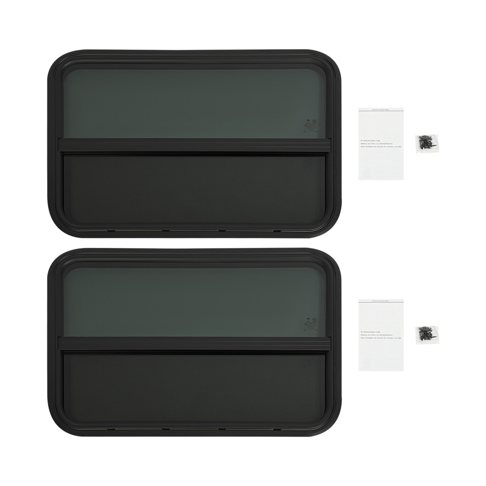 2 Pcs Rv Windows, Clip-on Mounting Rv Window, Modern Rv Vertical Slide Window