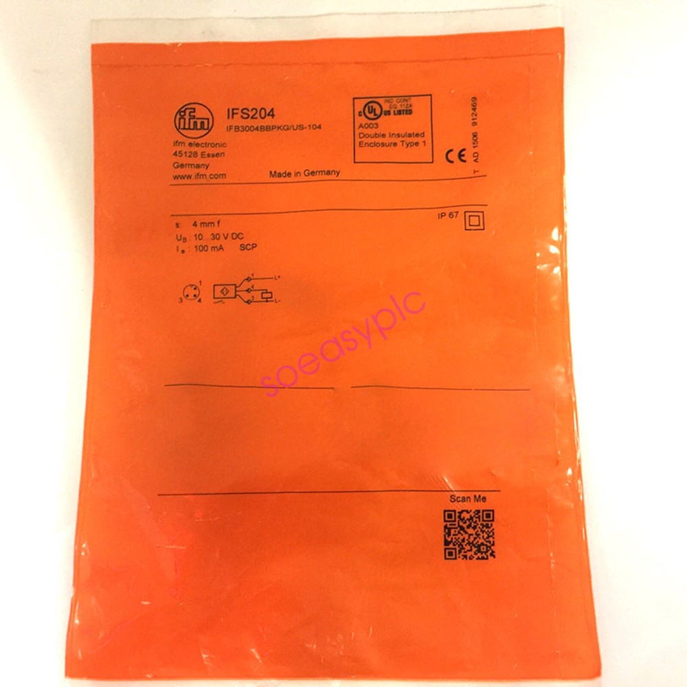 IFM IFS204 Inductive Sensor Threaded Type 10...30 DC PNP New #