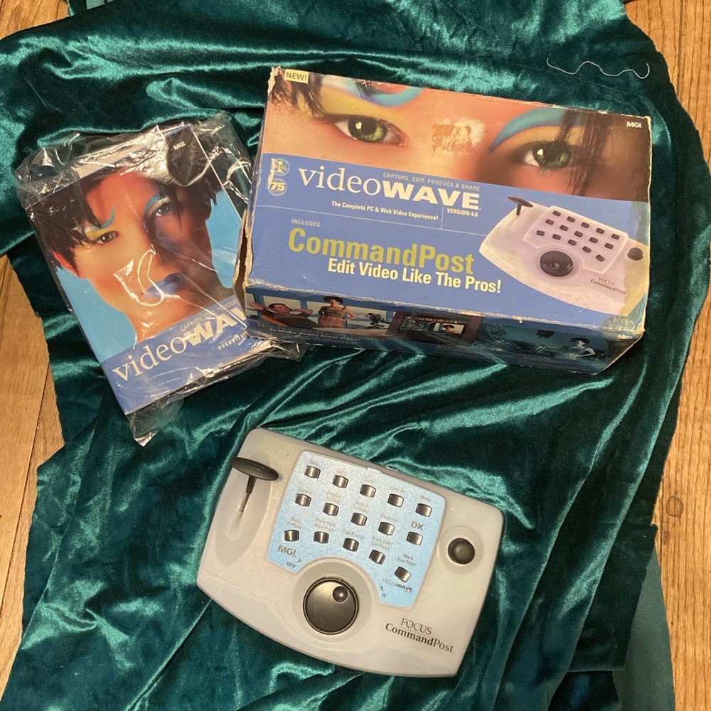 Vintage VIDEOWAVE COMMANDPOST PC & Web Video Editor Version 4.0/NEW/Unused
