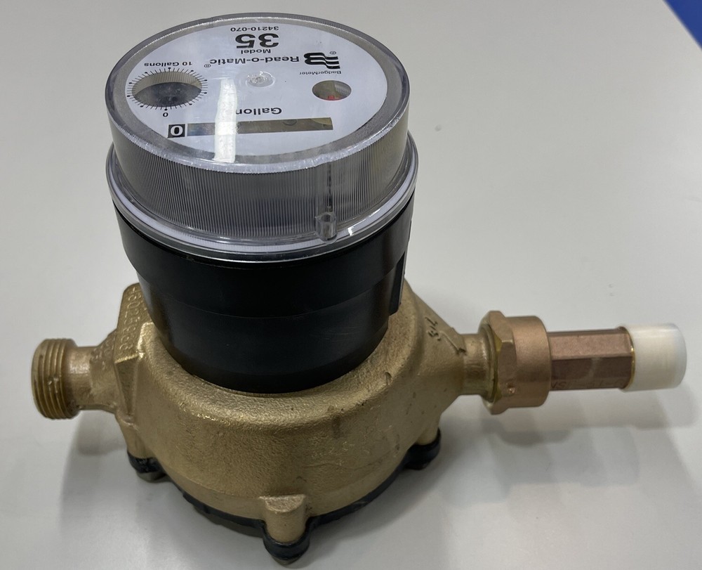 Badger Brass Water Meter Model 35 3/4”